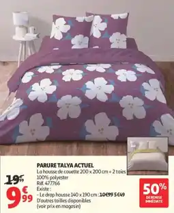 Auchan Parure talya actuel offre