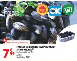 Auchan Mr.Goodfish Moules de Bouchot AOP du Mont Saint-Michel offre