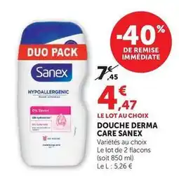 U Express Sanex - douche derma care offre