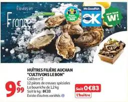 Auchan Mr. Goodfish Huîtres offre