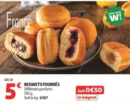 Auchan MON JOUR W! BEIGNETS FOURRÉS offre
