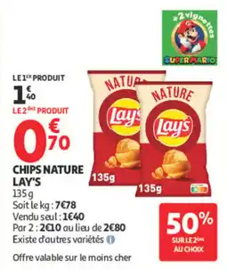 Auchan Lay's Chips Nature offre