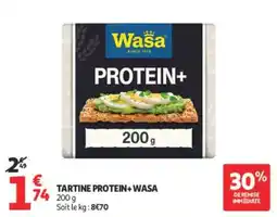 Auchan WASA TARTINE PROTEIN+ offre