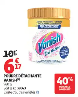 Auchan Vanish Poudre détachante offre