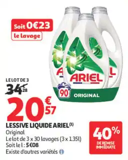 Auchan ARIEL LESSIVE LIQUIDE offre