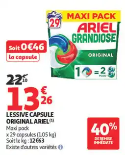 Auchan ARIEL LESSIVE CAPSULE offre