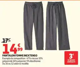 Auchan INEXTENSO Pantalon femme offre