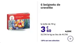 Picard Picard Beignets de crevette offre