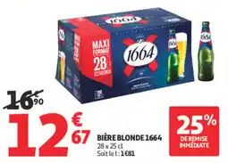 Auchan 1664 Bière blonde offre