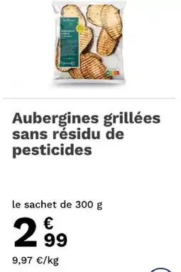 Picard Les Régions Aubergines grillées offre