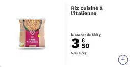 Picard Ploard Riz cuisiné à l'italienne offre