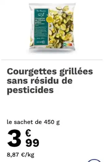 Les Légumes Courgettes de Calabre grillées