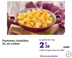 Picard Pommes rissolées XL en cubes offre