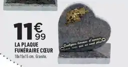 Centrakor LA PLAQUE FUNÉRAIRE CŒUR offre