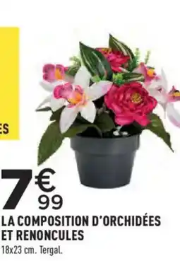 Centrakor LA COMPOSITION D'ORCHIDÉES ET RENONCULES offre