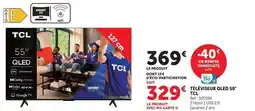 Hyper U Tcl - téléviseur qled 50 qled 4k offre