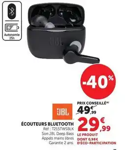 Hyper U Jbl - écouteurs bluetooth offre