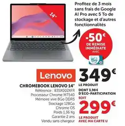 Hyper U Lenovo - chromebook 14 offre