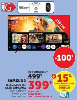 Hyper U Samsung - téléviseur 55 qled offre