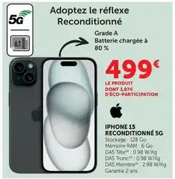 Hyper U Ram - iphone 15 reconditionné 5g offre