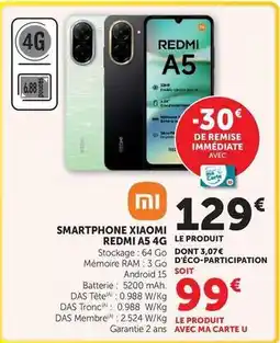 Super U U - smartphone redmi as 4g offre