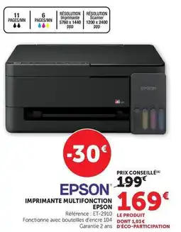 Super U Epson - imprimante multifonction offre
