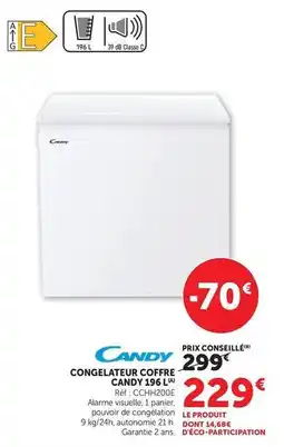 Hyper U Candy - congelateur coffre offre