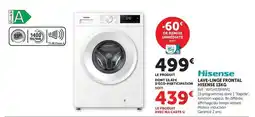 Hyper U Hisense - lave-linge frontal heigns 13kg offre