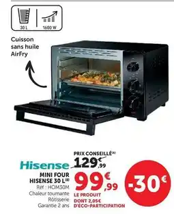 Hyper U Hisense - mini four 30 l offre