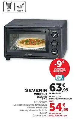 Super U Severin - mini four sevenin offre