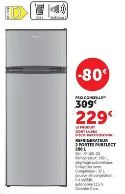 Super U Bosch - refrigerateur 2 portes purelect offre