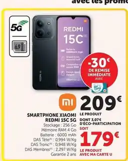Super U U - smartphone redmi 15s 5g offre
