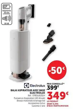 Hyper U Db - balai aspirateur avec base electrolux offre