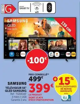 Super U Samsung - téléviseur 55 qled offre