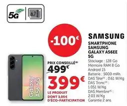 Super U Samsung - smartphone galaxy a56ee 5g offre