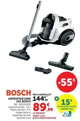 Hyper U Bosch - aspirateur sans sac offre