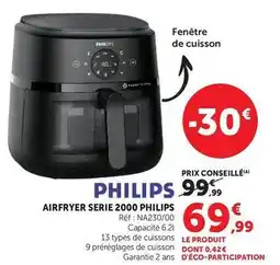 Super U Philips - airfryer serie 2000 offre