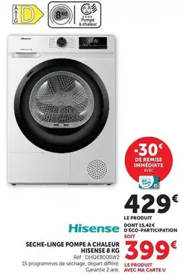 Super U Hisense - seche-linge pompe a chaleur offre
