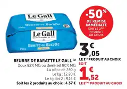 Bi1 Le Gall Beurre de Baratte offre