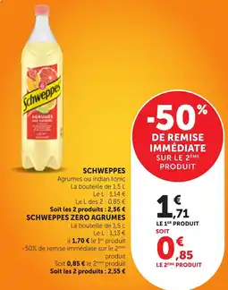 Bi1 Schweppes Agrumes offre