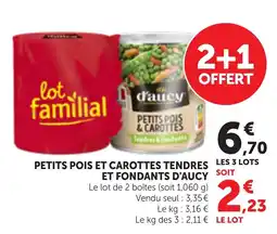 Bi1 d'aucy Petits pois et carottes offre