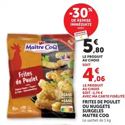 Bi1 MAITRE COQ Frites de Poulet offre
