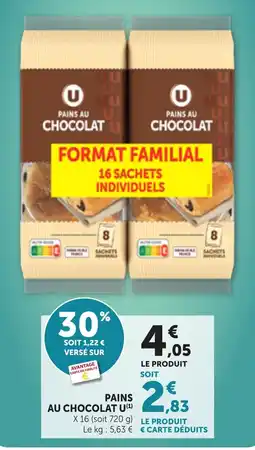 Maximarché U Pains au chocolat offre