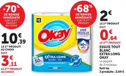 Maximarché Okay Essuie tout blanc extra long offre