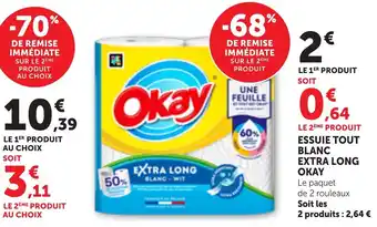 Okay Essuie tout blanc extra long