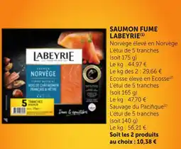 Maximarché LABEYRIE SAUMON FUME offre