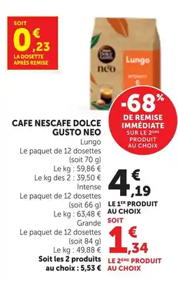Bi1 NESCAFE DOLCE GUSTO NEO offre