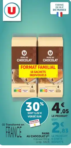 Maximarché U Pains au chocolat offre