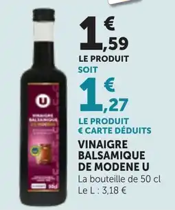 Bi1 U Vinaigre balsamique de Modène offre
