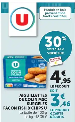 Bi1 U AIGUILLETTES DE COLIN MSC offre